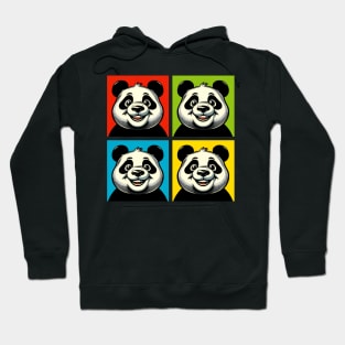 Pop Cheerful Panda - Funny Panda Art Hoodie